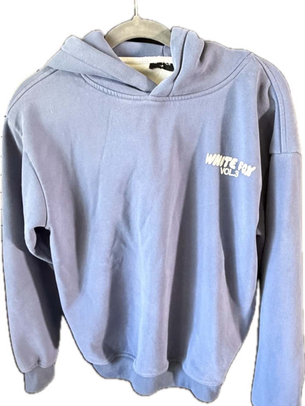 White Fox Boutique Lavender Pullover Hoodie with White Logo